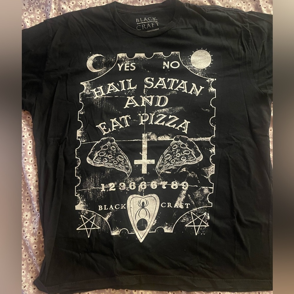 BlackCraft Black Graphic T-Shirt